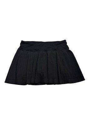 Lululemon Pleat To Street Skirt III Black-sz 4